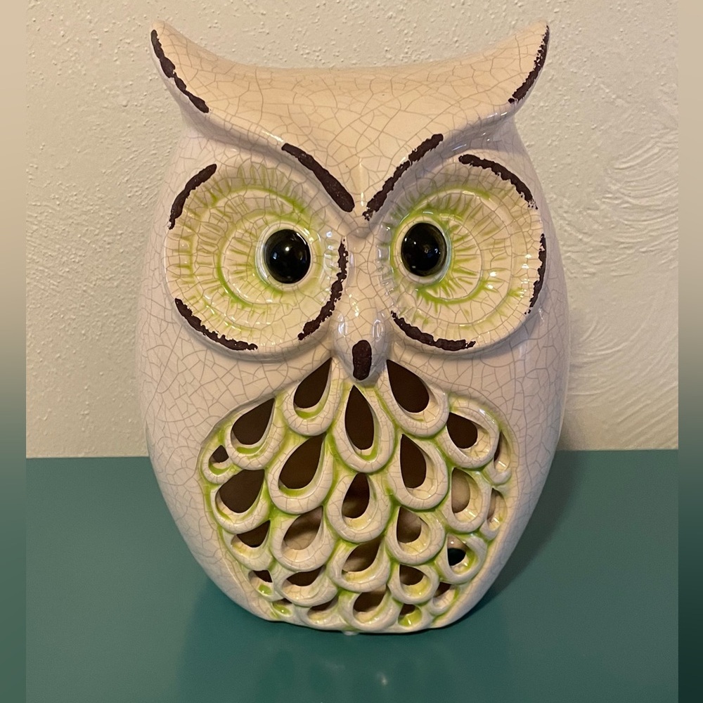 Ceramic Horned Owl